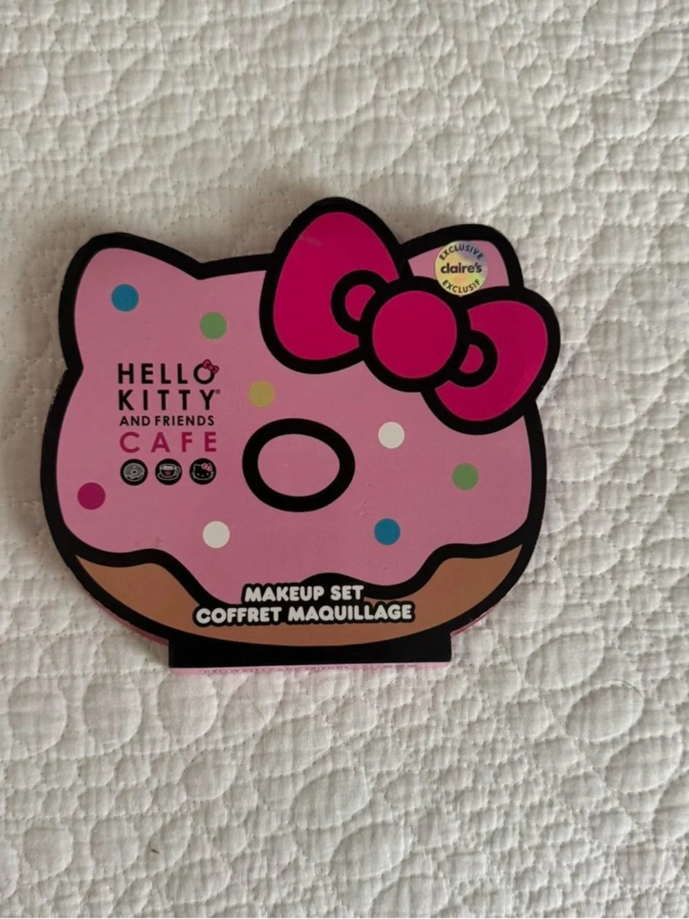 Hello Kitty & Friends Cafe Pink Eyeshadow & Lip Gloss Palette Kids Makeup Set